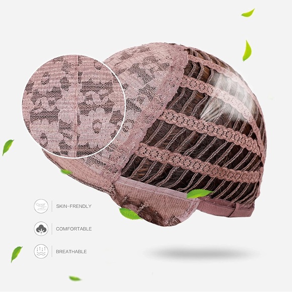 Ombre Brown Wigs Women Long Layered Brown Wig Ombre Brown Layered Wig with Bangs - Picture 5 of 5